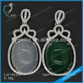 High quality fashion styles 925 sterling silver jade pendant
